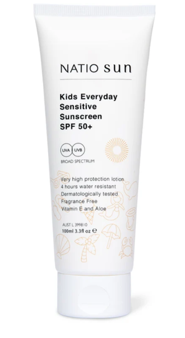NATIO Kids Everyday Sensitive Sunscreen SPF 50+ 100ml